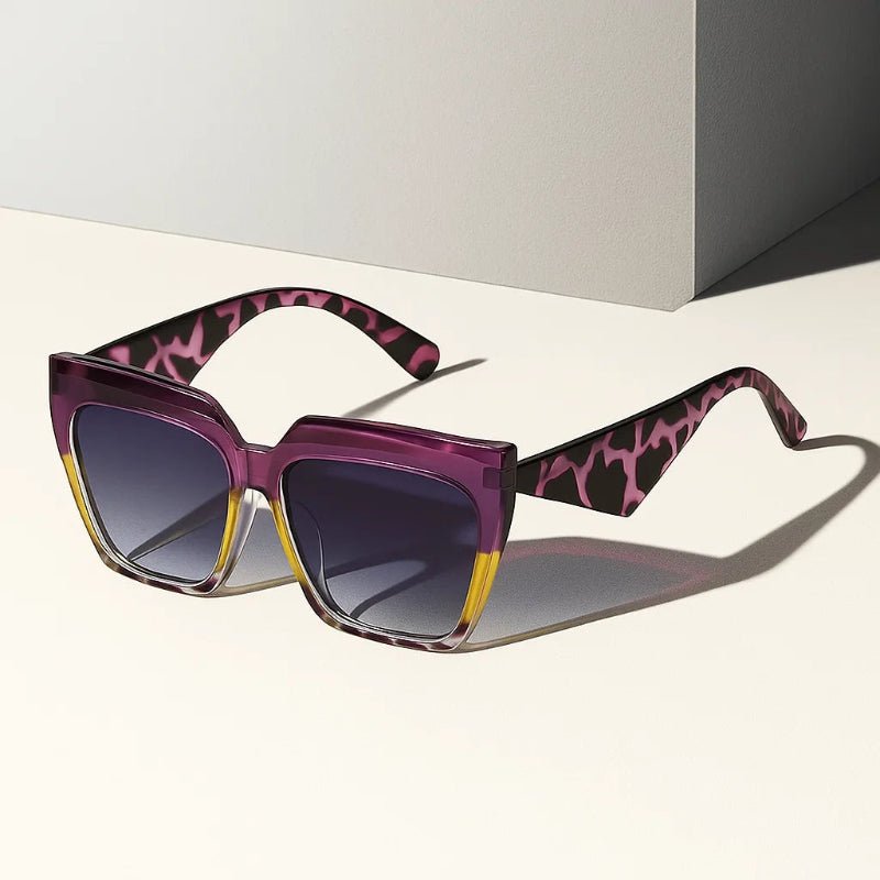 James | Sunglasses Oversized Square Frame UV400 Protection Retro display picture 1