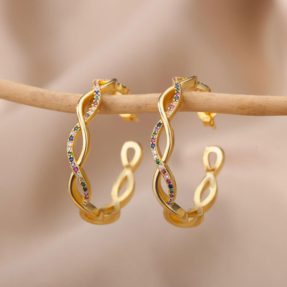 Julenyssa | Wave Earrings 18K Gold