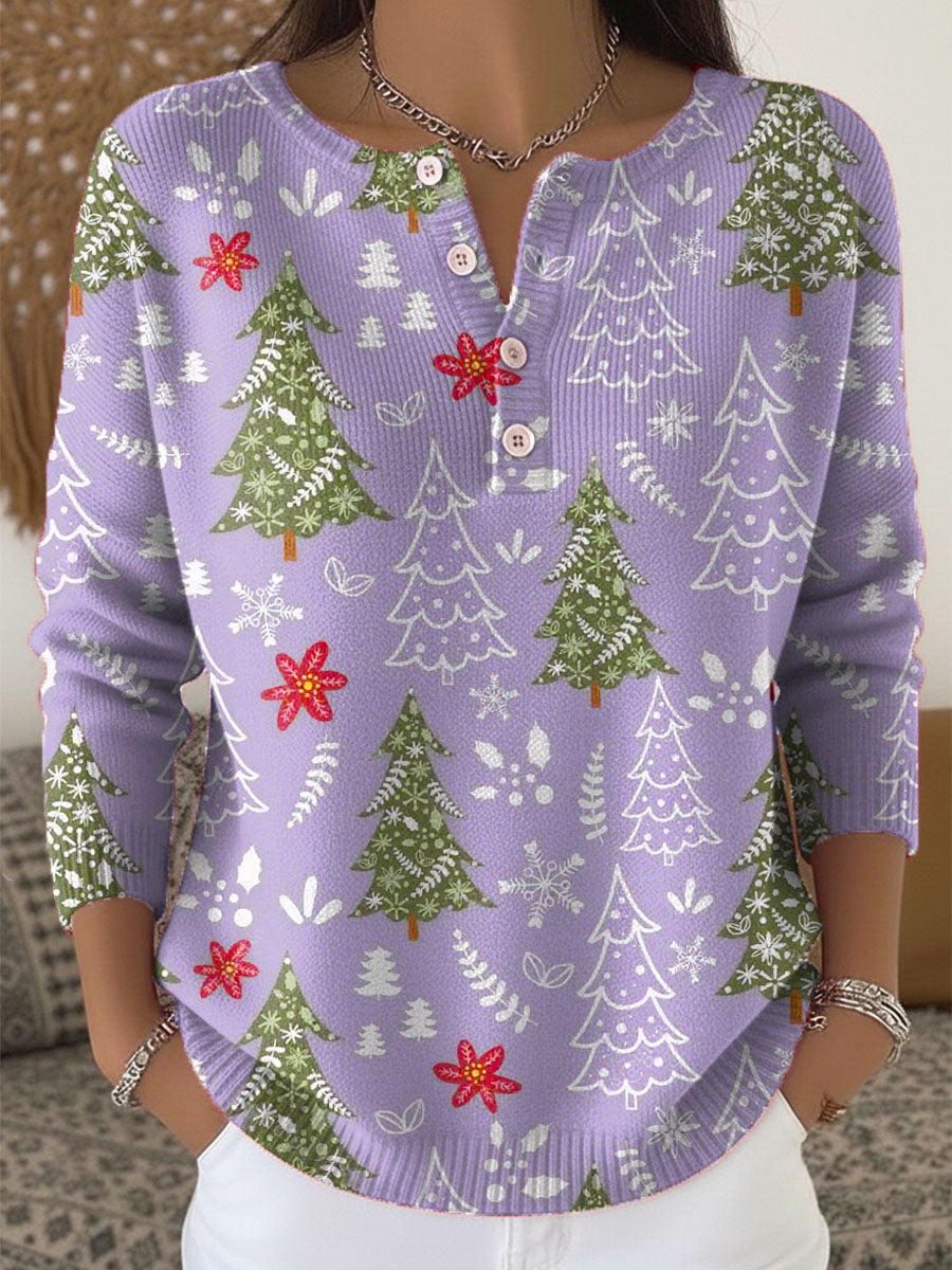 Edith – Christmas Jumper With Buttons