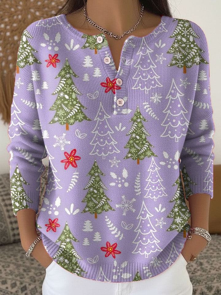 Edith – Christmas Jumper With Buttons