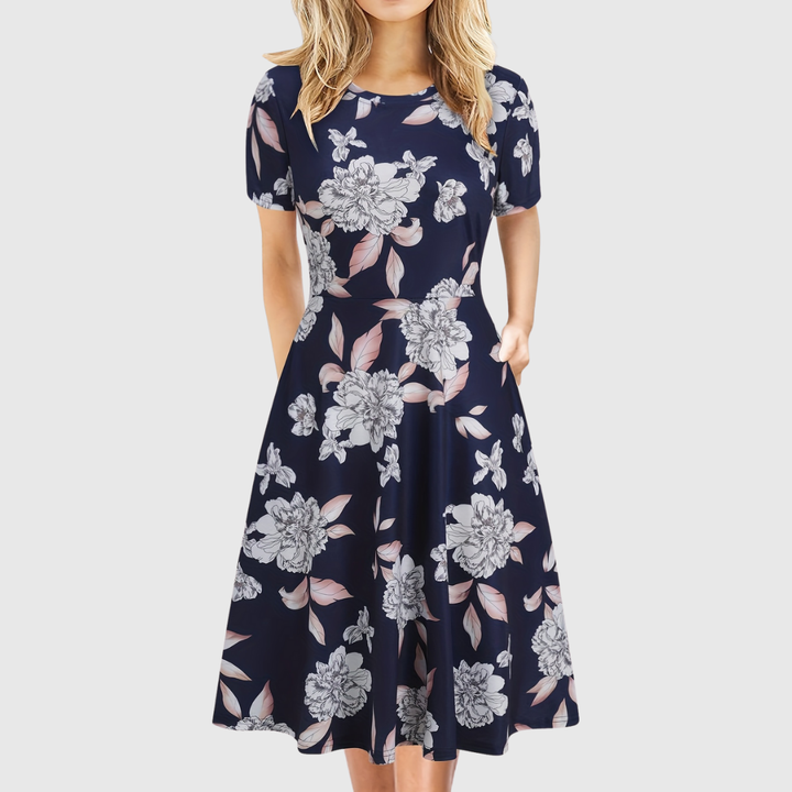 Evelyn Quinn | Retro A-Line Summer Dress