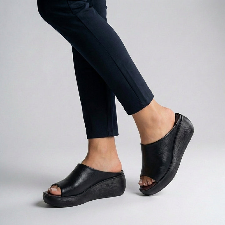 Kayla | Women’s Orthopedic Platform Slide Sandals with Open Toe