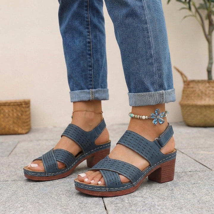 Victoria | Women’s Orthopedic Platform Heel Comfort Sandals
