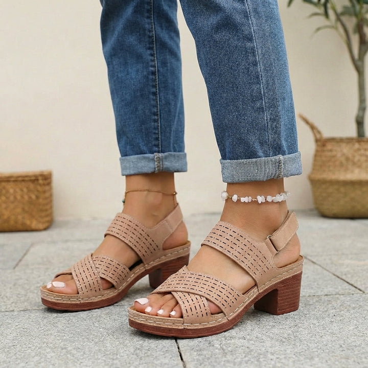 Victoria | Women’s Orthopedic Platform Heel Comfort Sandals