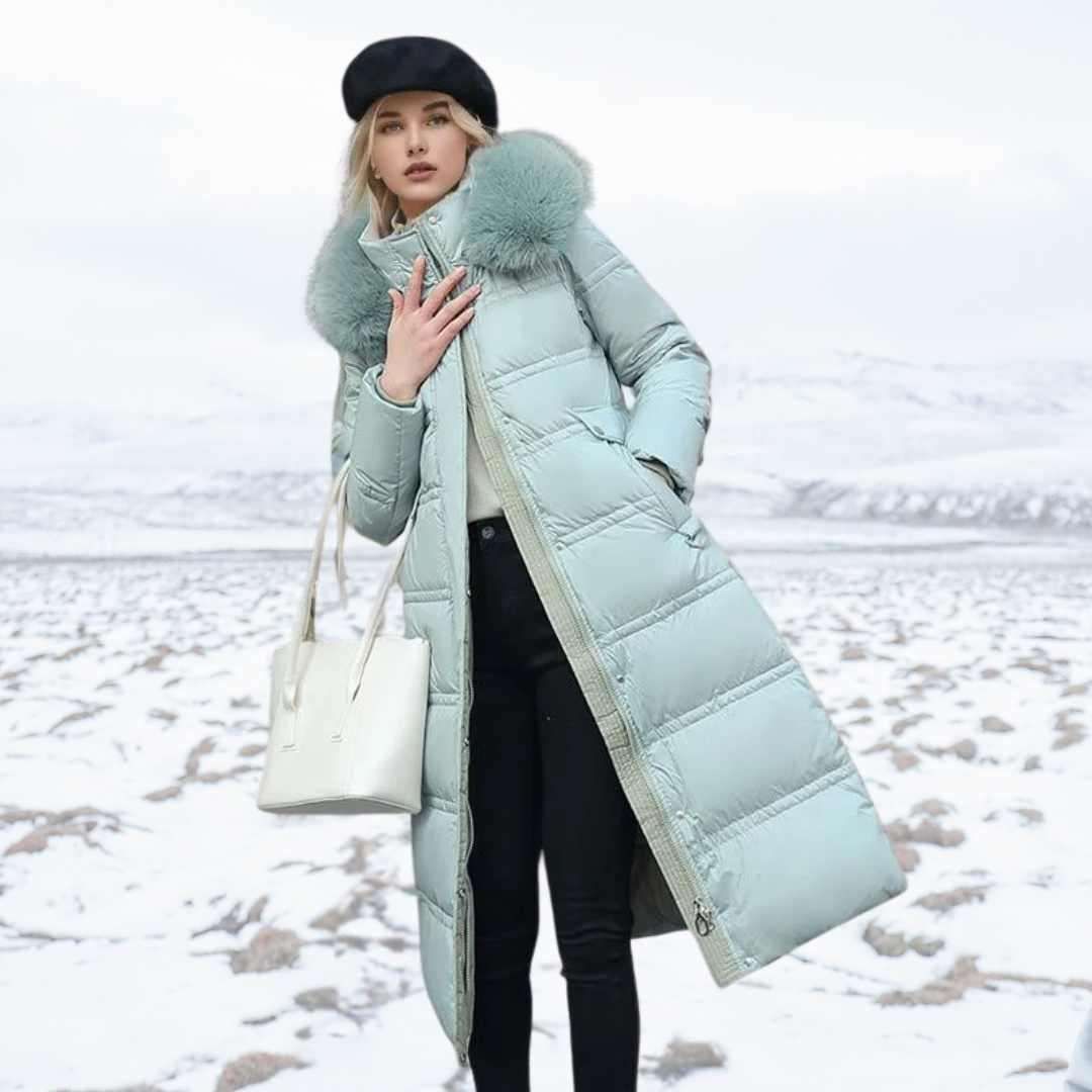Lucia | Designer Winter Parka With Fur Hood
