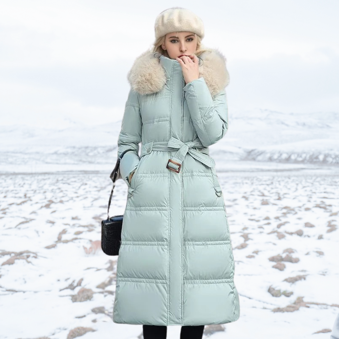 Lucia | Designer Winter Parka With Fur Hood
