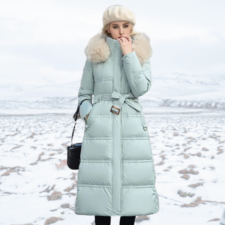 Lucia | Designer Winter Parka With Fur Hood