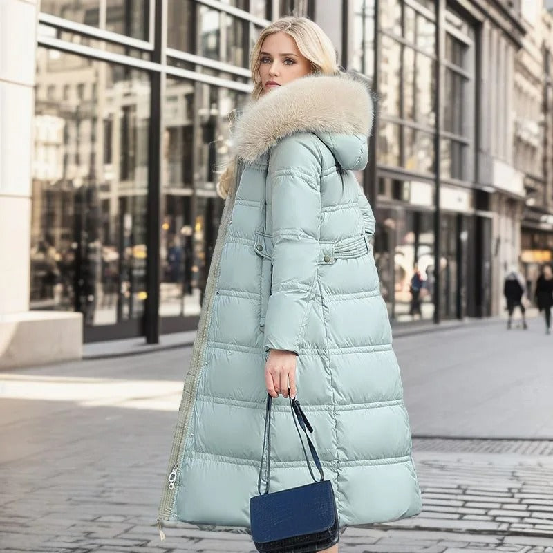 Lucia | Designer Winter Parka With Fur Hood