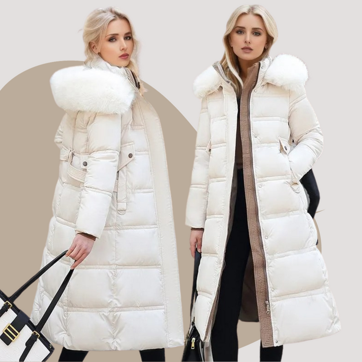 Lucia | Designer Winter Parka With Fur Hood