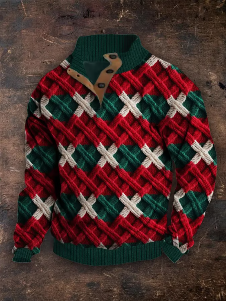 Axel | Classic Christmas Pattern Knit Sweater