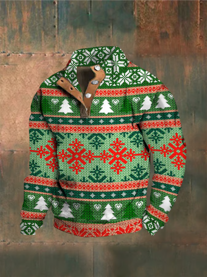 Asher | Festive Snowflake Christmas Sweater