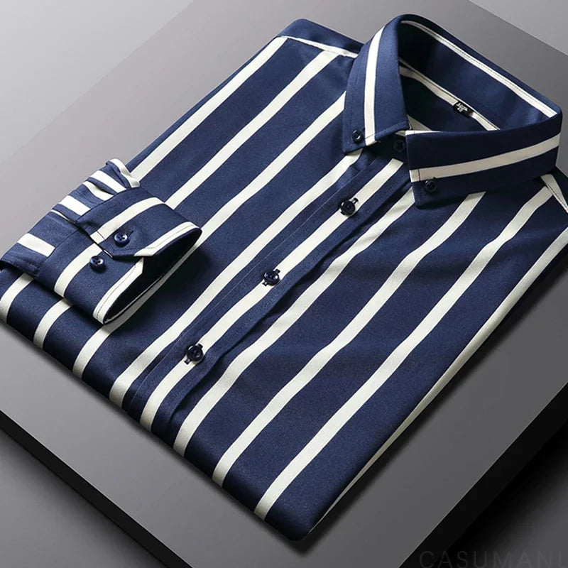 Jermaine | Relaxed Striped Cotton Shirt