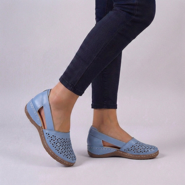 Sydney | Women’s Orthopedic Scalloped Cut-Out Comfort Sandals