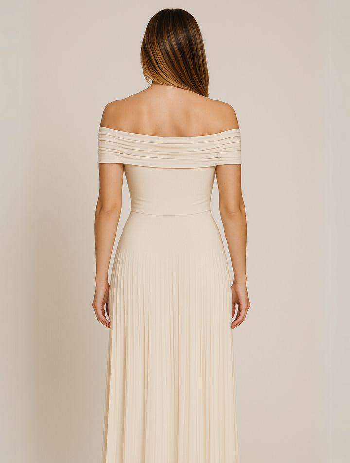 Bella | Women's Wedding Guest Pleated Maxi Dress