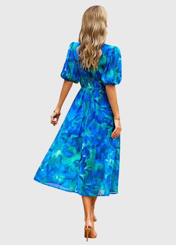 Merlin™ | Flattering Floral Midi Dress