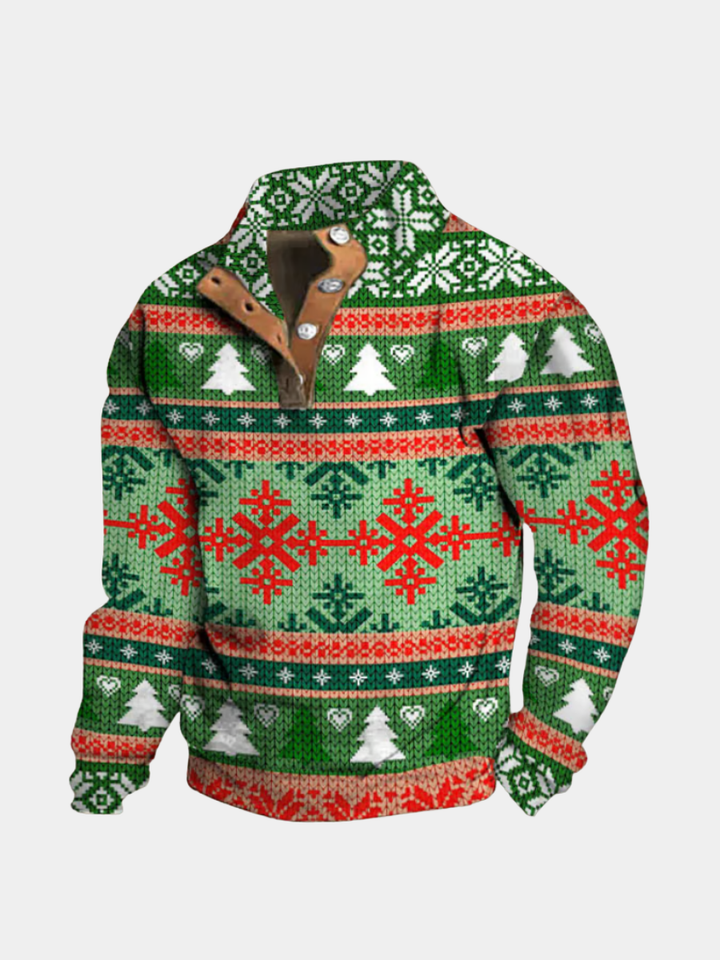 Asher | Festive Snowflake Christmas Sweater