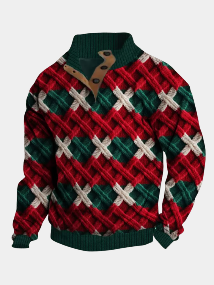 Axel | Classic Christmas Pattern Knit Sweater