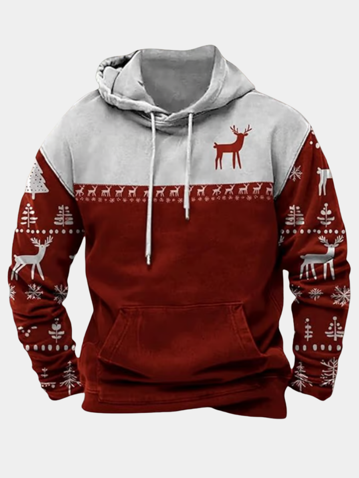 Rhett | Rennes Christmas Print Hoodie