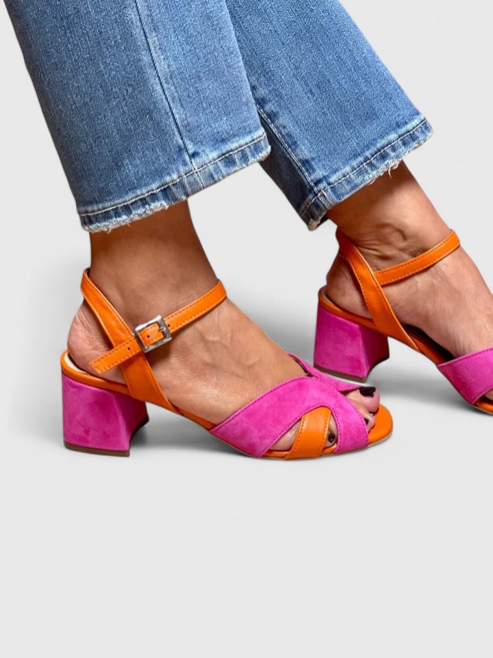 Block Heel Sandals Ankle Strap Orthopedic Comfort