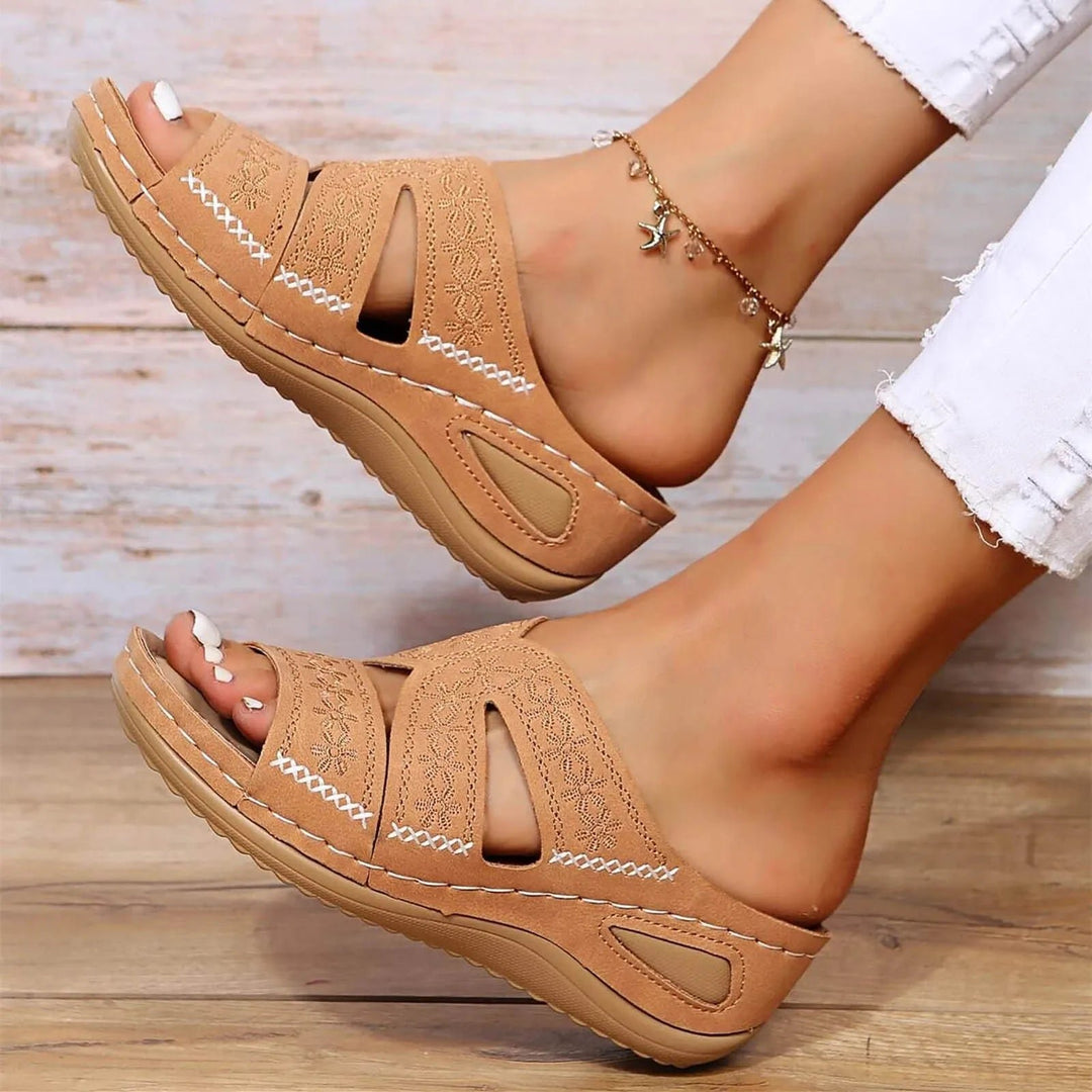 Cross-Strap Sandals Orthopedic Adjustable Comfort