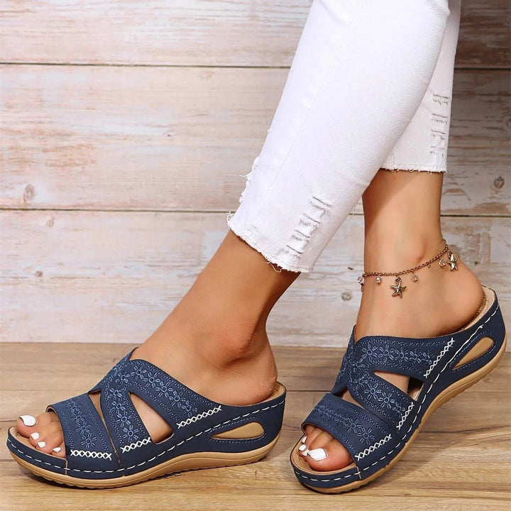 Cross-Strap Sandals Orthopedic Adjustable Comfort