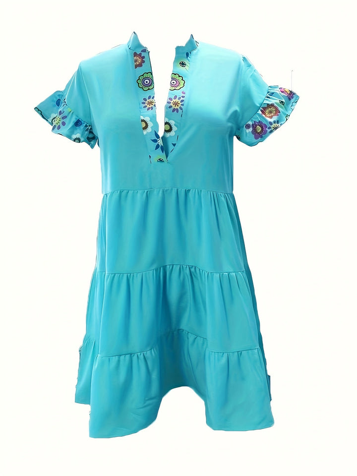 Danielle | Women’s Boho Ruffle Sleeve Mini Dress
