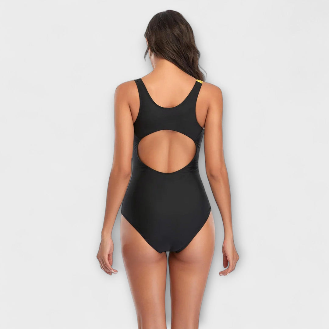 Alana | Women’s Sporty One-Piece Swimsuit with Back Cut-Out