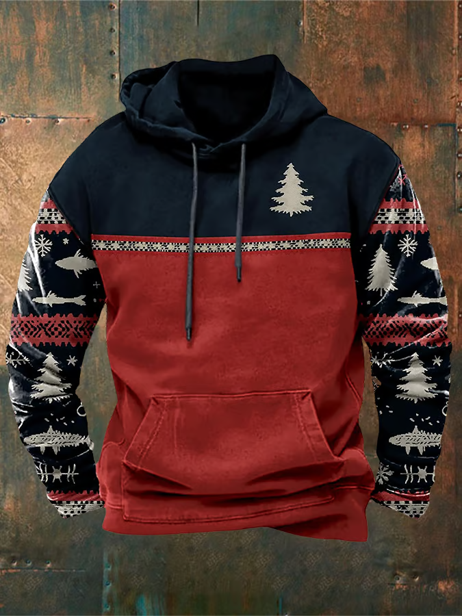 Declan | Holiday Pattern Hoodie