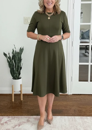 Evelyn Quinn | Retro A-Line Summer Dress