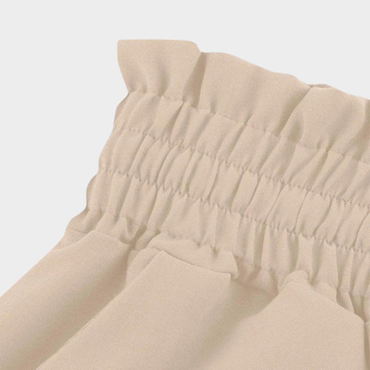 Linen Wide Leg Pants High Waist Drawstring A-Line Pockets