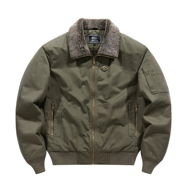 Aiden | Men's Zip Up Collar Bomber Jacket