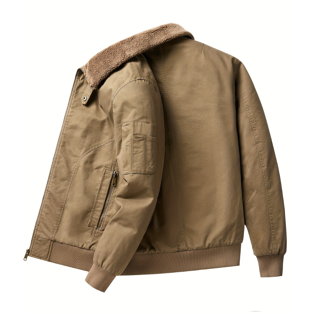 Aiden | Men's Zip Up Collar Bomber Jacket