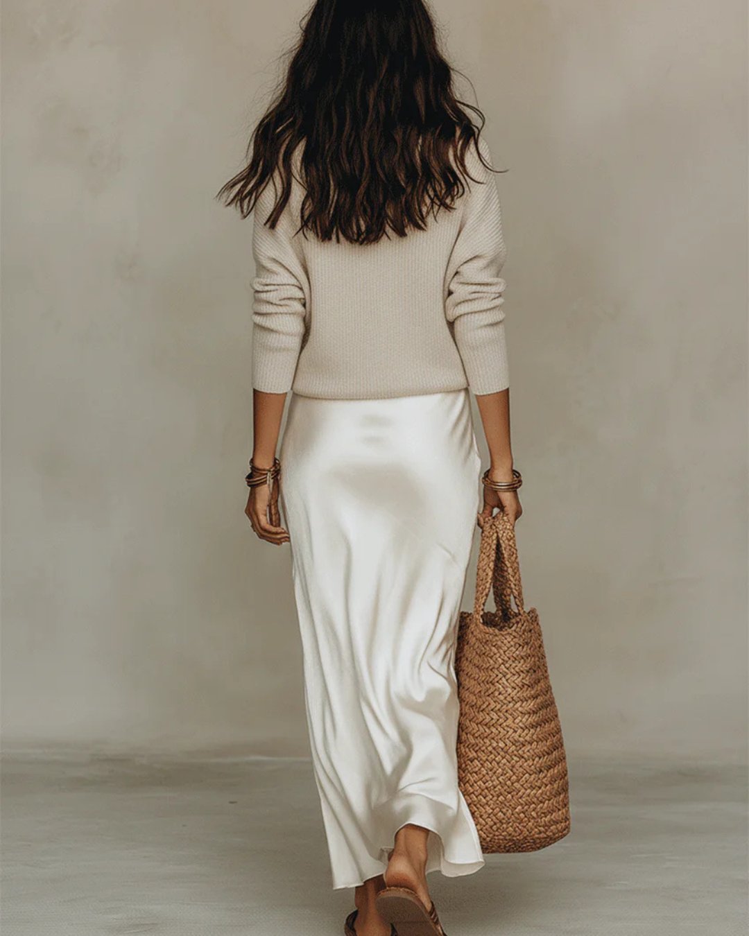 Midi Dress with Sweater Set V-Neck Bodycon Two Piece