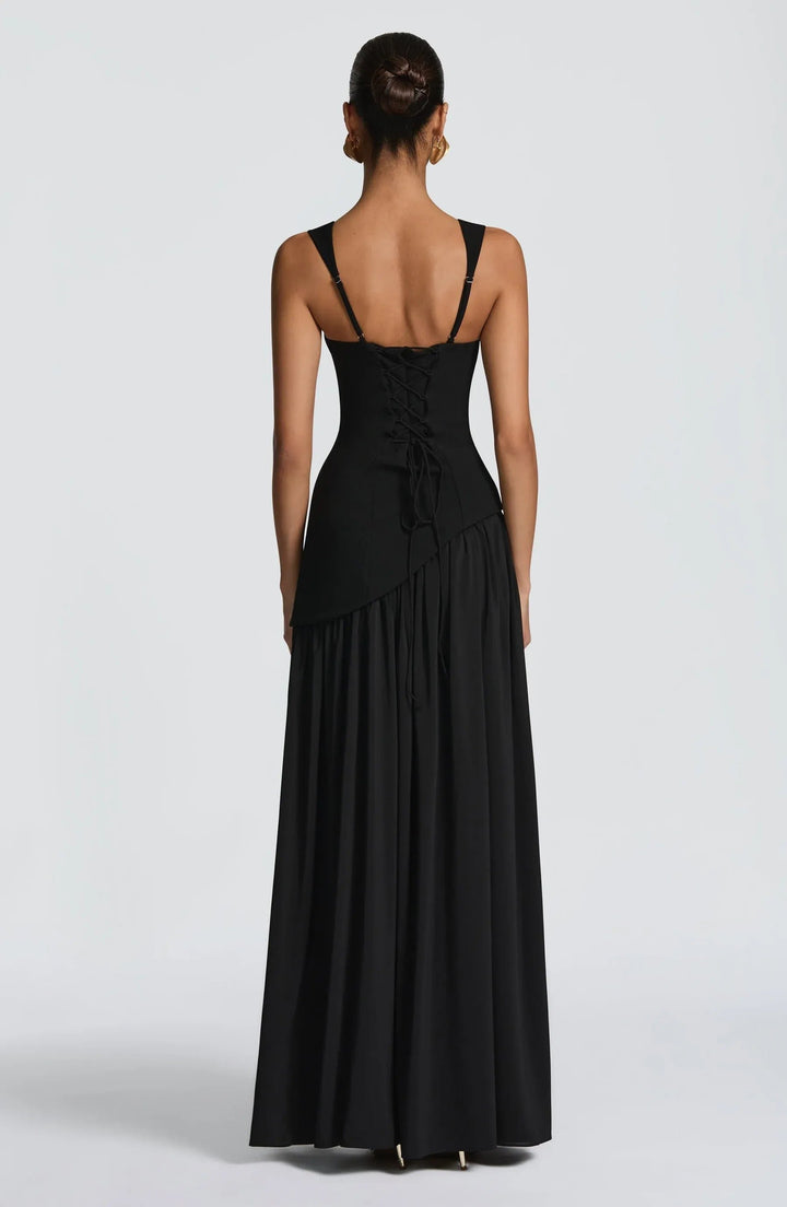 Mother of the Bride Dress Sleeveless Square Neck A-Line Maxi Gown