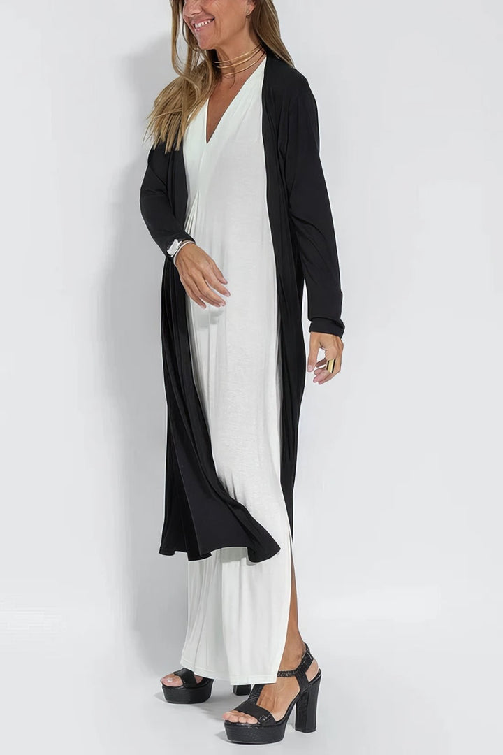 Plus Size Sleeveless Maxi Dress V-Neck Casual Elegant