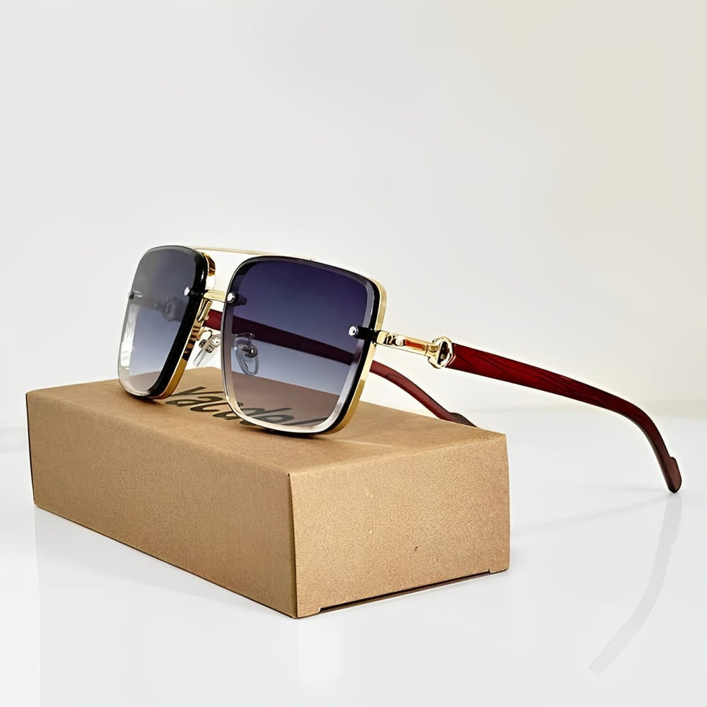 Sunglasses Aviator Style Gradient Lens UV400 Protection - Gray