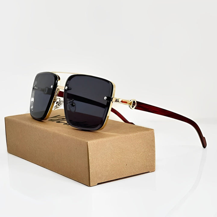 Sunglasses Aviator Style Gradient Lens UV400 Protection - Black