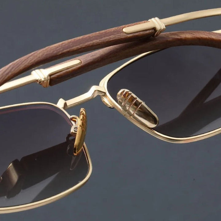 Sunglasses Half-Frame Polarized UV400 Browline Classic