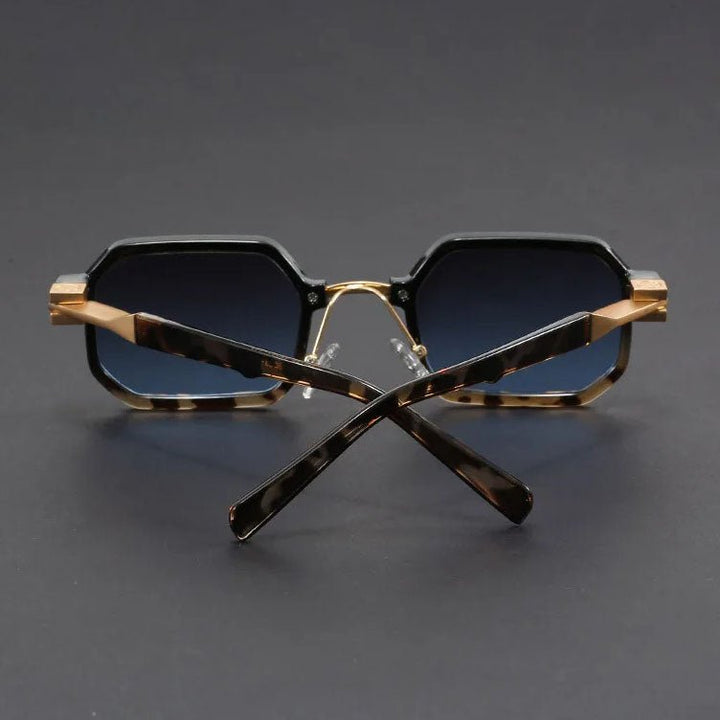 Sunglasses Octagon Matte Finish Acetate UV Protection