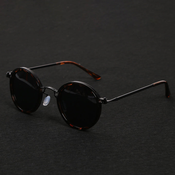 Sunglasses Polarized Round Frame Gold Metal Temples