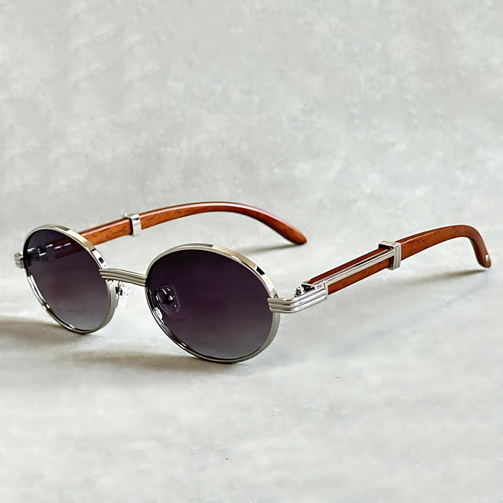 Sunglasses Round Gold Frame Designer UV400 Protection