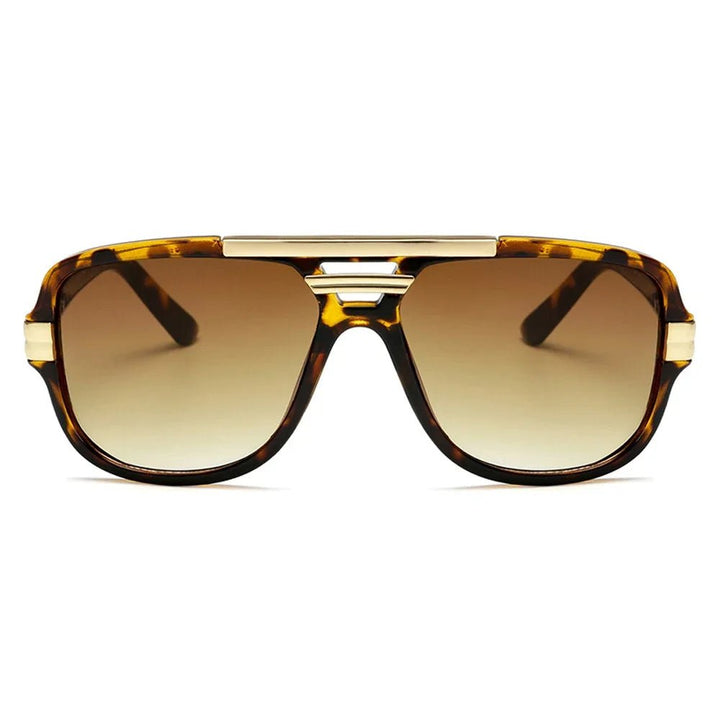 Sunglasses Square Aviator Gradient UV400 Men's Acetate