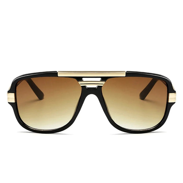 Sunglasses Square Aviator Gradient UV400 Men's Acetate