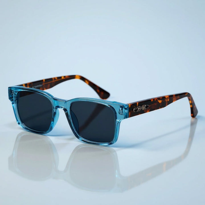 Sunglasses Square Tortoiseshell Acetate UV400 Protection