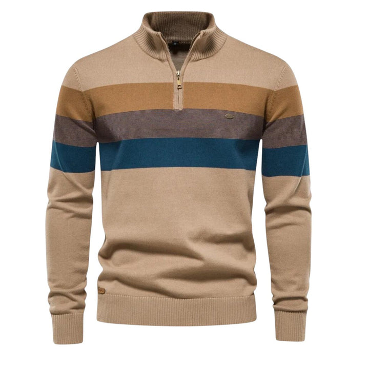 Henri | Modern Zip-Up Collar Sweater