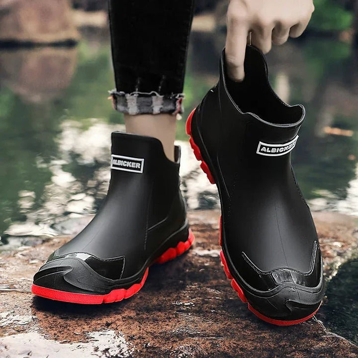 Waterproof Boots Ankle Rain Chelsea Slip-On Outdoor
