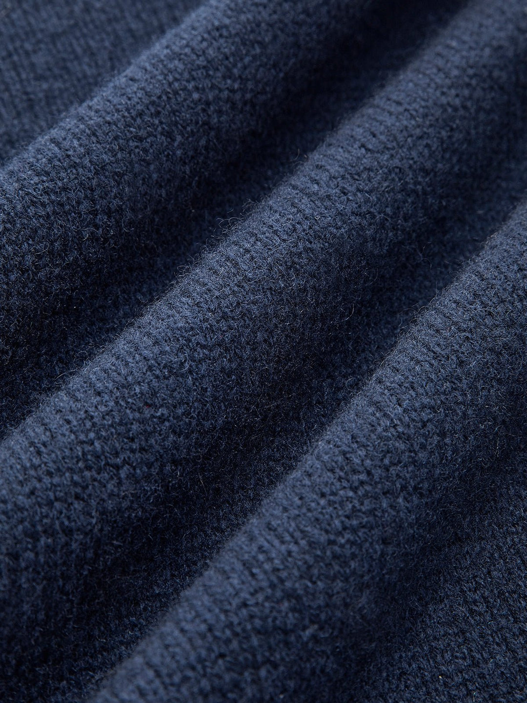 Women's Denim-Collar Knit Polo Sweater