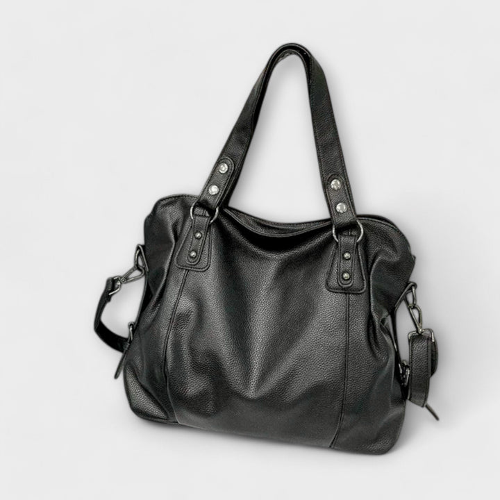 Women's Large Capacity Vegan Leather Shoulder Bag