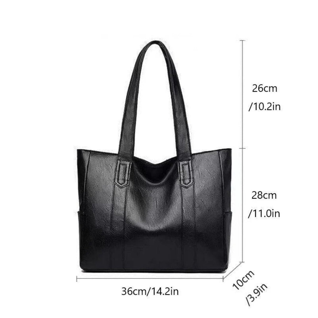 Women's Large-Capacity Vintage Leather Shoulder Tote Bag