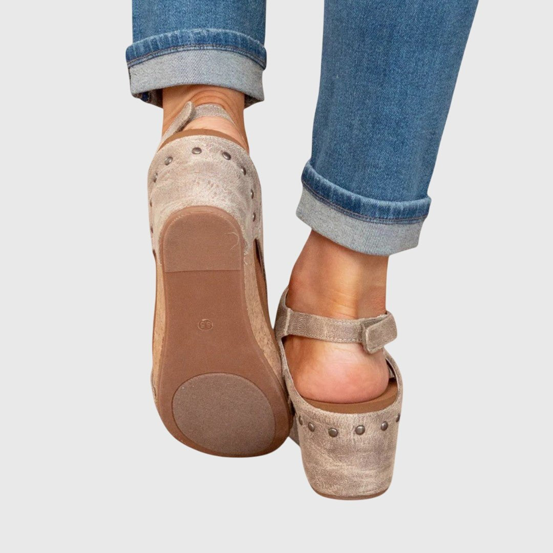 Women's Orthopedic Cork Wedge Open-Toe Comfortable Sandals